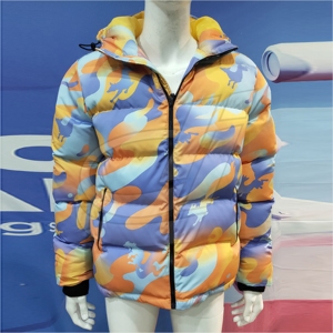 Oem-chaqueta de invierno personalizada para hombre, chaqueta con estampado de camuflaje colorido, gruesa, acolchada - Product Image 1