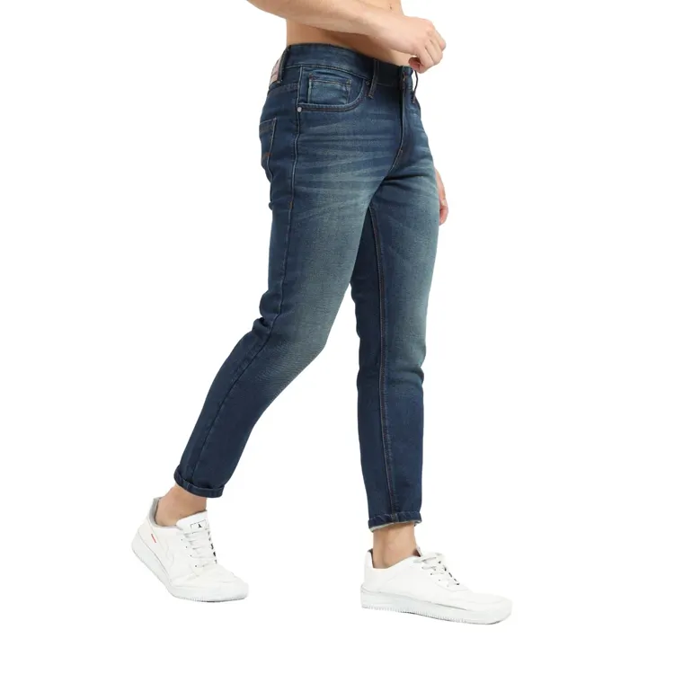 Kopen Hoogste Selling Bestseller Mannen Slim Rekbaar Enkellange Oem Size Skinny Fit Jeans Voor Alle Dag Comfort