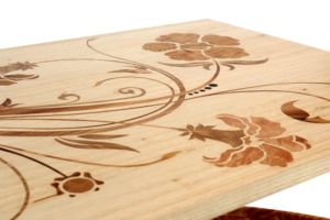 Custom Wooden Coffee <b>Table</b> Floral Inlay Veneer Classic Minimalist Design Living Room Home Hotel Furniture - Product Image 3