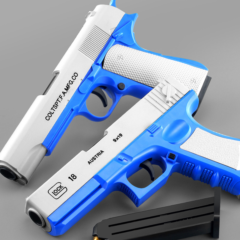 Soft Bullet Gun Colt M 1911 Toy Gun Shell Ejection Model