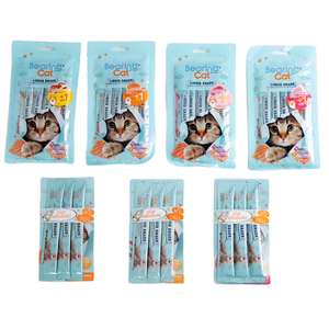Cat Liquid Snack Treats 15g Pack de 5 Sachets Dist d'ingrédient naturel. Nécessaire portant des fruits de mer Saveur de homard - Product Image 5