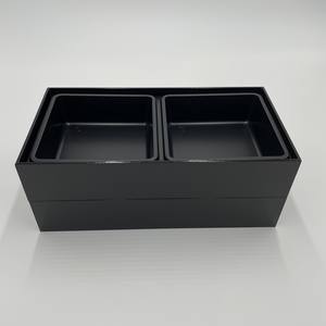 Caja Bento Rectangular Desechable de Diseño para Sushi, Restaurante, Hotel, Comida para Llevar, Contenedor de Alimentos, Papel Japonés Negro Recubierto - Product Image 2