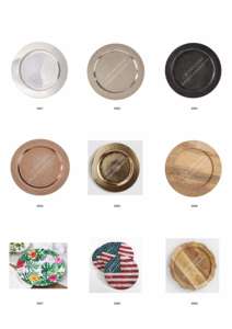 Wholesale 13 Inch Gold Charger <b>Plates</b> Custom Logo Design Under <b>plate</b> Round Dinner Tray Home Use Metal Wedding Charger Dish Set - Product Image 2