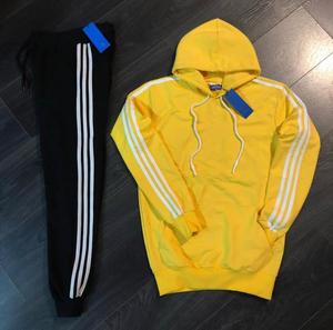 2024 NUEVO ESTILO diseño de rayas laterales precio al por mayor traje de jogging de algodón personalizado - Product Image 3