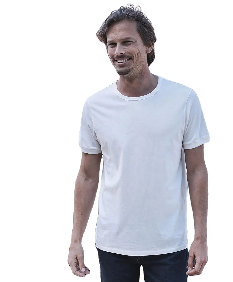 قميص مخصص من مواد قطنية كلاسيكية من الشركة الصانعة الأصلية قميص صيفي بأكمام قصيرة سادة بدون جيب للرجال