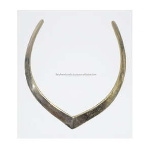 100% บริสุทธิ์โลหะทองเหลือง Choker แฟชั่นผู้หญิงสวม Choker เครื่องประดับล่าสุดสร้อยคอขายโบราณชุดสร้อยคอ - Product Image 5