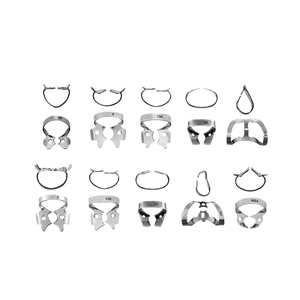 Kit Dental de goma, instrumentos de acero inoxidable, marco de presa de goma, pinzas, abrazaderas, punzón - Product Image 6