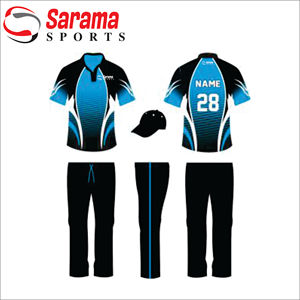 Vente en gros pas cher prix commande en gros personnalisé sublimation cricket uniforme deux pièces ensemble maillots, - Product Image 3