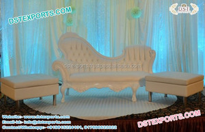 Muebles de piel para escenario de boda, conjunto de muebles de Gujarati, estilo musulmán - Product Image 2