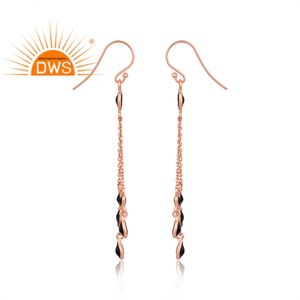 Pendientes colgantes de piedras preciosas de piedra solar azul Natural de plata de ley más vendidos para mujer, joyería para mujer, regalo para ella - Product Image 4