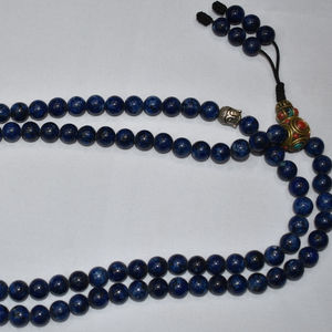 Conjunto de pulsera y collar Mala de meditación de lapislázuli natural ecológico para negocios de Japa y regalo promocional - Product Image 1
