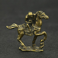 Statue de cheval artisanale en cuivre pur ornements de cheval en laiton décoration de bureau