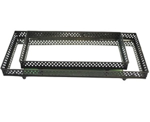 Bandejas de vidrio acrílico para servir comida, suministro de Hotel, metal de alta calidad, las más vendidas, bandeja de servicio y joyería - Product Image 1