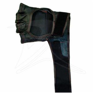 Vente en gros Gants MMA et de boxe demi-doigts en cuir PU et PVC imprimés sur mesure avec logo personnalisé - Product Image 2