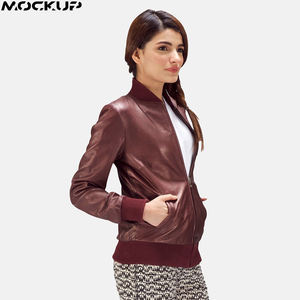 Nueva chaqueta de cuero ajustada para mujer al por mayor, chaqueta de moda de talla grande, tejido transpirable - Product Image 4