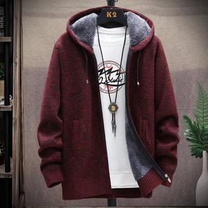 Pull à capuche épais en polaire pour homme, automne/hiver, 100% coton, camouflage, tricoté, écologique, 2022 - Product Image 4