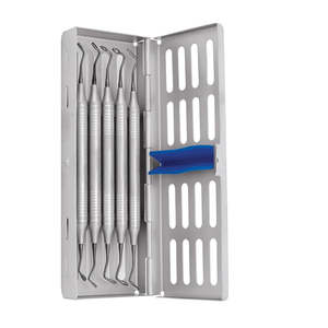 Kit d'instruments dentaires en acier inoxydable revêtu noir, 5 pièces, livraison gratuite - Product Image 2