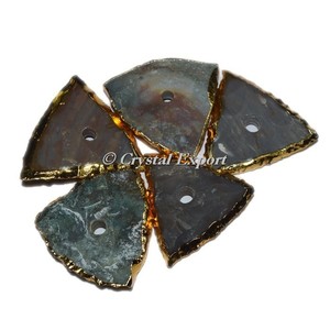 100% Velvet Jewelry Bag Customiz Agate Fancy Jasper Rectangle Electroplated <b>Knob</b> - Product Image 1