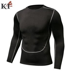 T-shirt de sport Rash Guard en tissu personnalisé, conception libre, manches longues, respirant, polyester 160g, sublimation personnalisée, vente en gros, pour hommes, USA - Product Image 3
