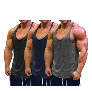 เสื้อกล้ามผู้ชายแขนกุดผ้าฝ้าย100% โลโก้ที่กำหนดเองโลโก้ - Product Image 1