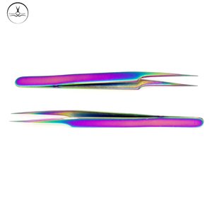 Pinzas de extensión de pestañas puntiagudas multicolores personalizadas, instrumentos de belleza de venta superior para uso en cejas, servicio OEM de Pakistán - Product Image 3