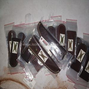 Estuche de cuero duradero personalizable para cuchillos ISONZ, accesorios de Funda de cuero para zona de soporte OEM/ODM - Product Image 5