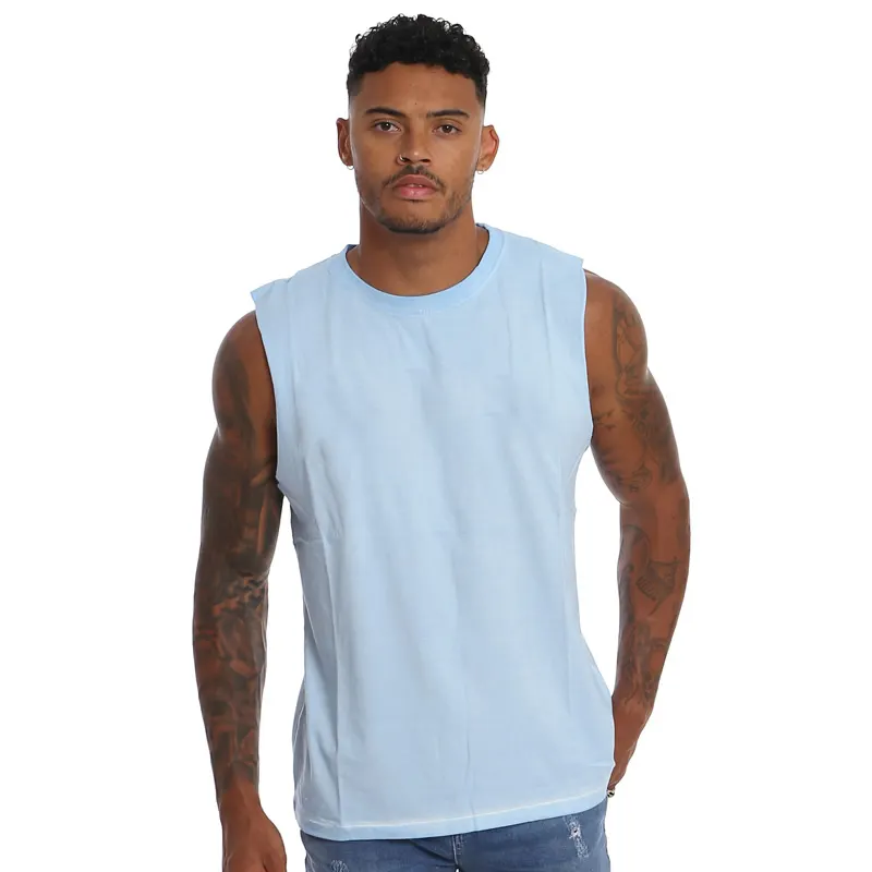 Hot Sale Men Tank Top Gym Athletic Sport Men's Essential 100% Organic Cotton Tank Top Sleeveless T Shirt