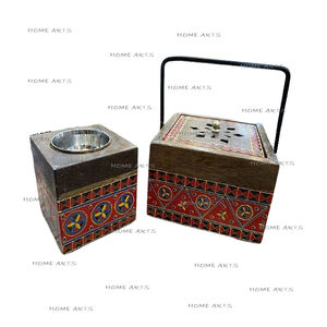 เตาเผากำยานทองเหลืองและไม้แบบอิสลาม พร้อมถาดกลม คุณภาพเยี่ยม จากผู้ส่งออกที่ดีที่สุดในอินเดีย - Product Image 5