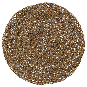 Charger <b>Round</b> Seagrass Woven Placemats Durable Eco-friendly Cowrie Shell and Seagrass Placemats - Product Image 5