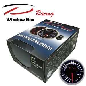 Air Fuel Ratio Gauge Kit 52mm Smoked Lens Japan Pointer Silently White Color Car Vehicle Fast Needle Response D Racing