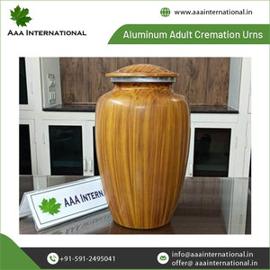 Custom Design and Custom Logo Available AAA International Aluminum American Style Adult Cremation Urns at Best Market Price - Product Image 6