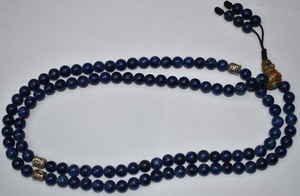 Conjunto de pulsera y collar Mala de meditación de lapislázuli natural ecológico para negocios de Japa y regalo promocional - Product Image 2