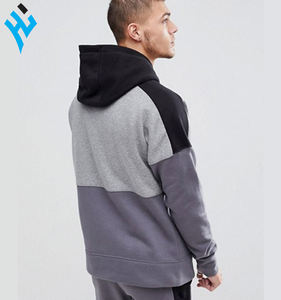 Vente en gros de vêtements de rue décontractés et à la mode de haute qualité personnalisés, hip hop unisexes, surdimensionnés, logo personnalisé pour les hommes, sweats à capuche de travail à panneau - Product Image 2