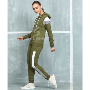 Vente de gros Survêtements de jogging d'entraînement avec logo personnalisé pour femmes Ensemble de survêtements grande taille avec logo Survêtements d'hiver - Product Image 3