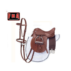 Conjunto completo de sillín de cuero para montar a caballo, accesorios para montar a caballo - Product Image 6
