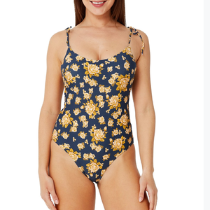 CARVICO <span class=keywords><strong>Vita</strong></span> ชุดว่ายน้ำชิ้นเดียวพิมพ์ลายดอกไม้สายผูกไหล่ทำเองชุดว่ายน้ำบิกินี่ชิ้นเดียว - Product Image 1
