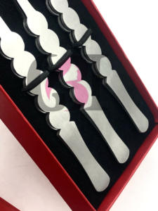 Pinzas de extensión de pestañas de acero inoxidable con diseño de círculo plateado de nueva calidad al por mayor, instrumento de belleza con logotipo personalizado - Product Image 5