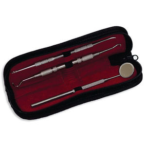 Ensemble d'instruments dentaires, matériel chirurgicales de base, en acier inoxydable, avec détartreur et poignée de miroir, pour épreuve dentaire des étudiants, 3 pièces - Product Image 6
