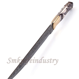New Custom Hand Forged Damascus Fillet Fishing knife With leather Sheath cover (smk1635) - Product Image 3