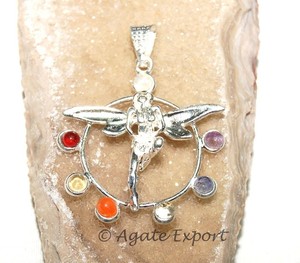 Colgantes de Metal de Chakra angular, colgante de Chakra curativo - Product Image 1