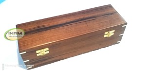 Telescopio Zoom de latón macizo con acabado de cuero presentado en caja de madera Shisham - Product Image 5