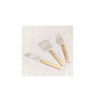 Xyj Mini couteau à beurre en acier, outil avec manche en bois, Mini-couteau à beurre en acier inoxydable de qualité alimentaire, pour le Dessert et les fromage - Product Image 3