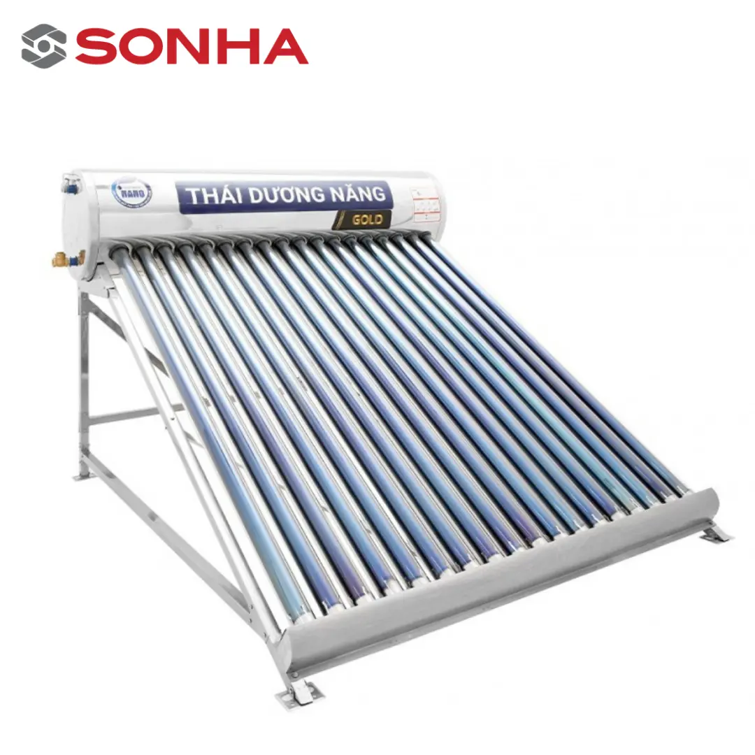 SONHA — chauffe-eau solaire en or 180l, 100% de haute qualité, fabriqué au Vietnam, matériel de qualité supérieure, livraison gratuite