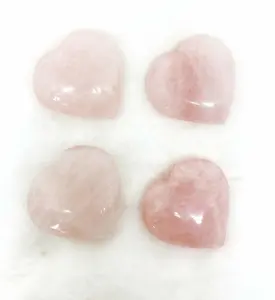 Wholesale Rose Quartz Puffy Heart | Bulk Crystals Gemstone Hearts| Rose Quartz Puffy Heart For Decoration From India.