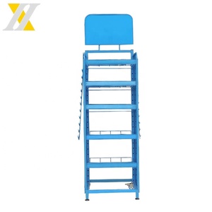 Bán Hot Kim Loại Màu Xanh Snack Chips Đứng Siêu Thị Hiển Thị Giá Khoai Tây Chiên Bán Lẻ Hiển Thị Racks - Product Image 3