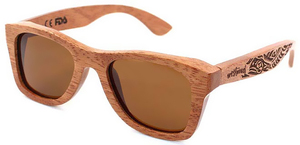 Unisexe carré polarisé véritable Lunettes de Soleil en Bambou Miroir Ton léger Lunettes légères Flottant - Product Image 5