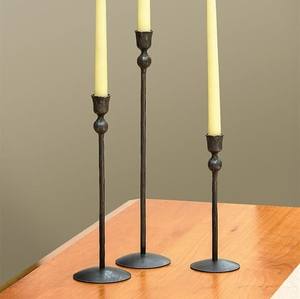 Soporte de vela de alta calidad para restaurante, decoración del hogar, soporte de vela de metal negro y dorado - Product Image 2