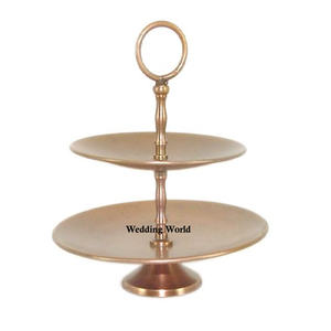 Fabricante de soporte de pastel de metal brillante pulido soporte de pastel decorativo de mesa soporte de pastel de acero inoxidable al por mayor - Product Image 5