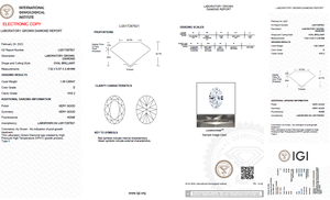 Gemver 1Ct à 9Ct Oval Cut Lab Grown Diamond Color DEFGH Clarity VVS SI IGI Certificate Loose Diamond CVD HPHT Polished - Product Image 4