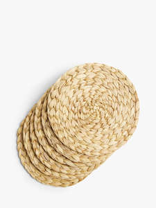 Set de table en jacinthe d'eau en forme de fleur, tapis de table artisanal en paille, durable, meilleur choix pour la vente en gros - Product Image 5